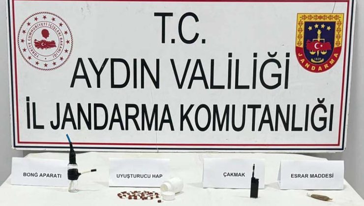 Germencik gişelerinde şüpheli araçta uyuşturucu bulundu