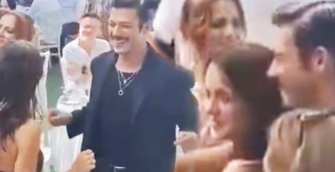 Hafsanur Sancaktutan ve Kubilay Aka nişanda karşılıklı oynadı