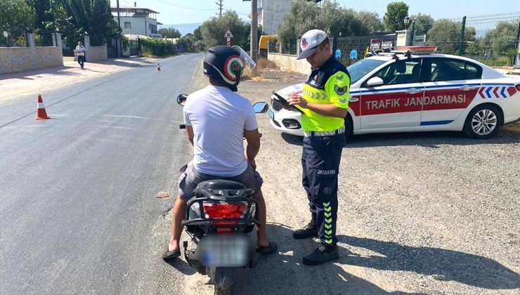 Jandarma’dan motosiklet sürücülerine sıkı denetim