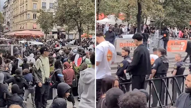 Paris sokakları savaş alanına döndü: Bedava tavuk çılgınlığı